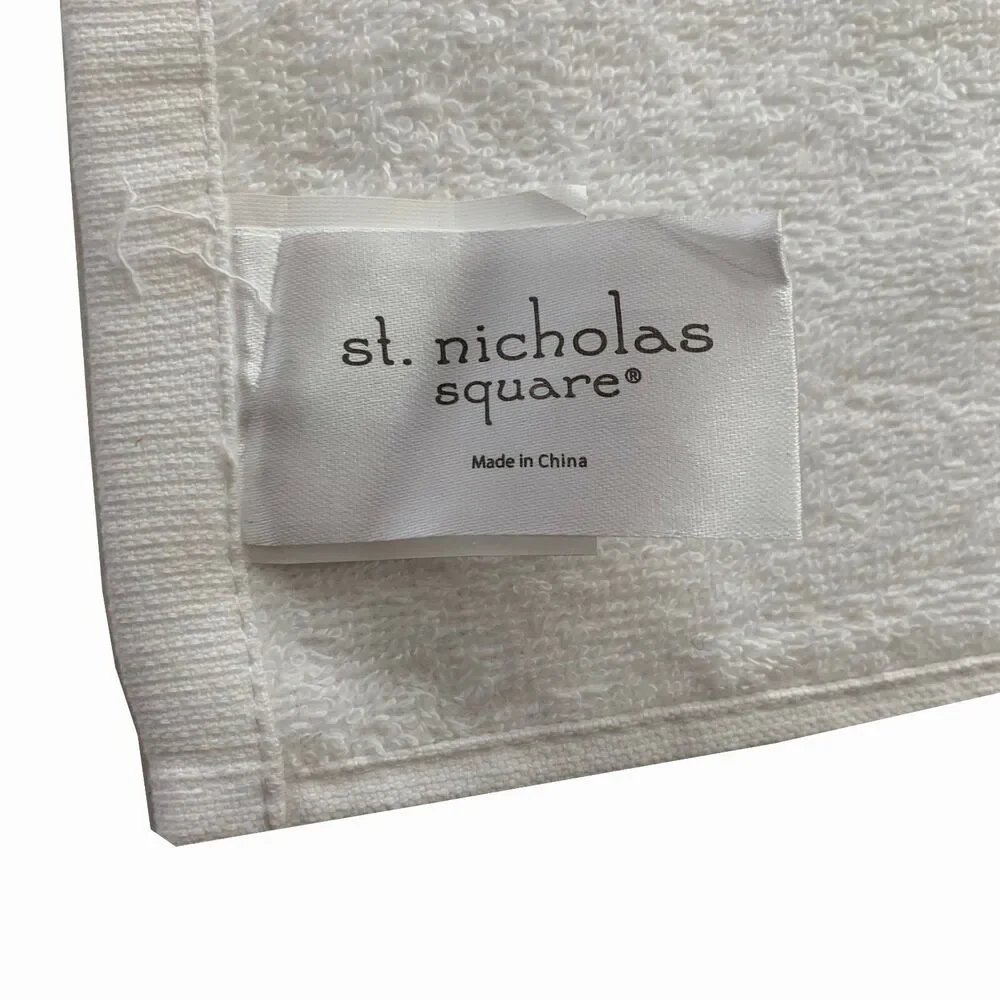 Christmas Holiday Novelty Hand Towels Naughty Nice All Cotton Velour Guest